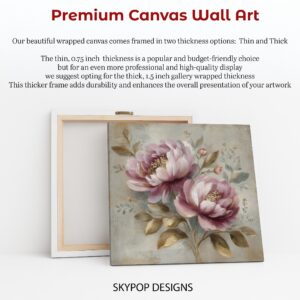 Pink Peony Bloom Art