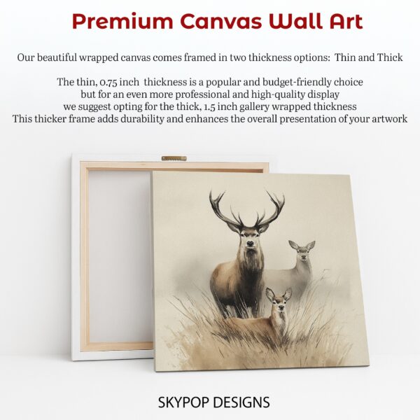 Deer Family Art