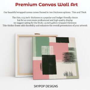 Geometric Pastel Abstract Art