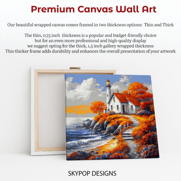 Autumn Lighthouse Art