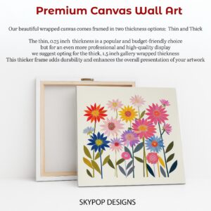 Colorful Daisy Garden Art