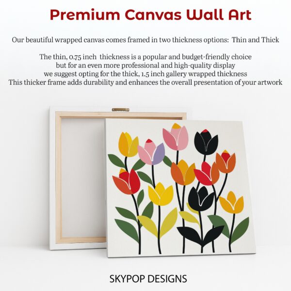 Colorful Tulip Garden Art