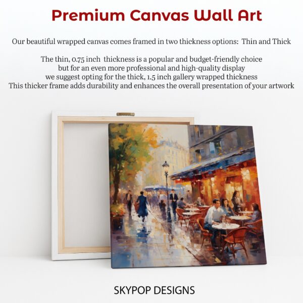 Parisian Cafe Scene Art