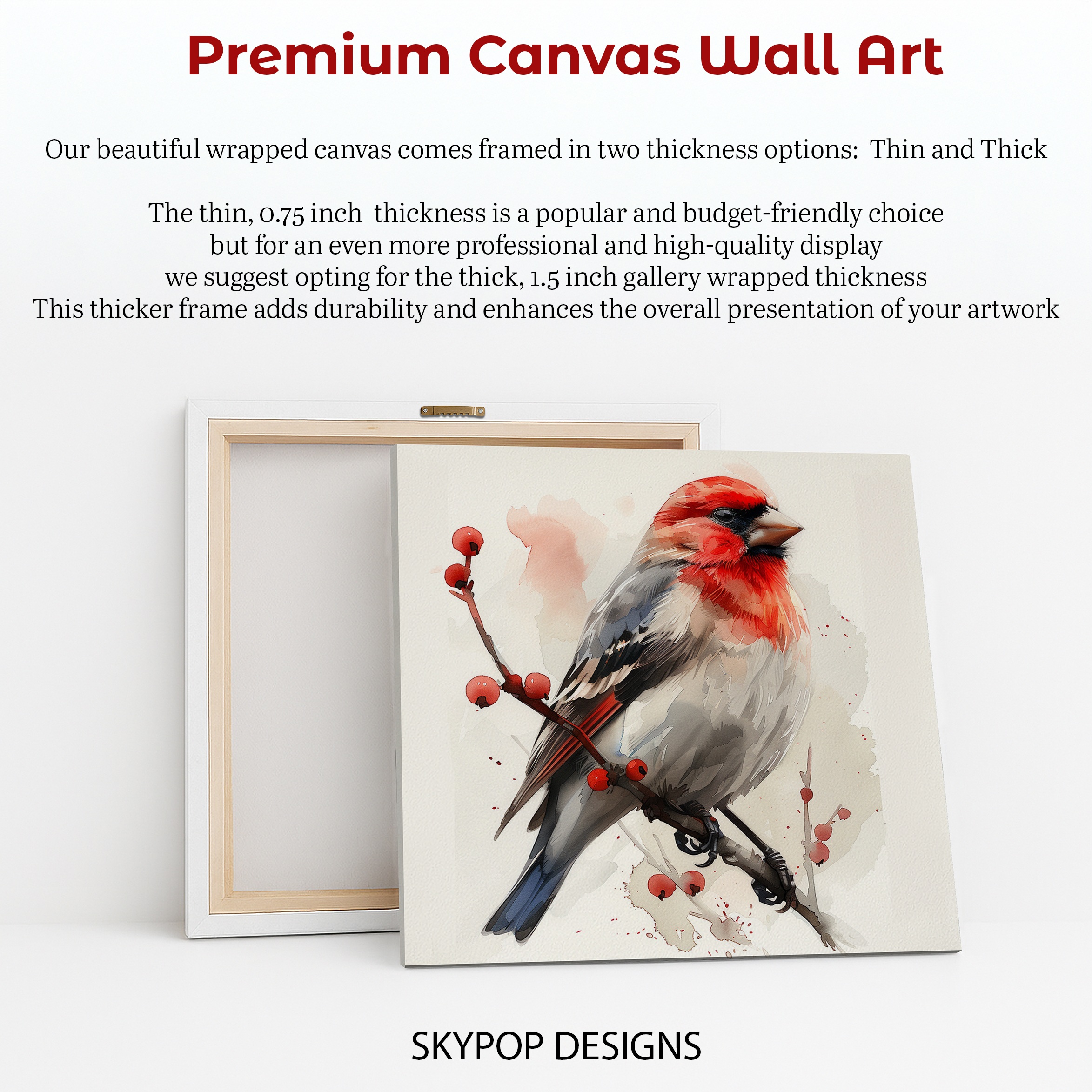 6.jpg Red Finch Bird Art