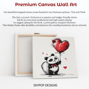 Panda Heart Balloon Art