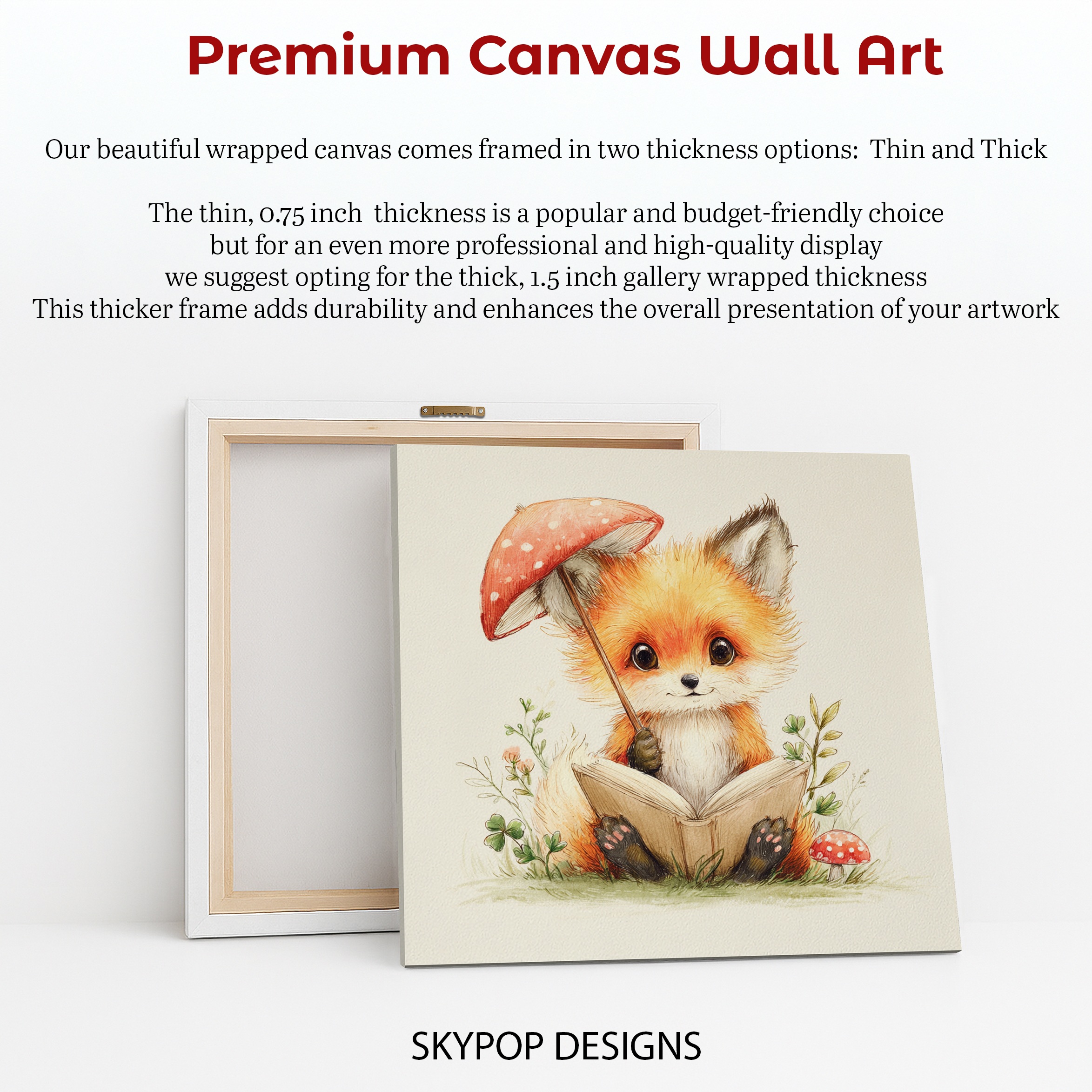 6.jpg Fox Reading Book Art
