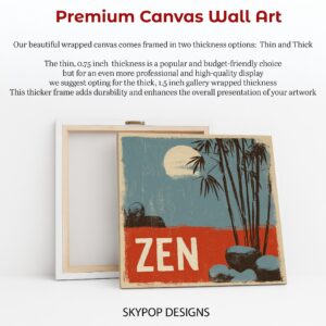 Zen Bamboo Moon Art