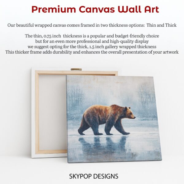 Bear Winter Walk Art