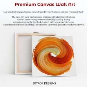 Orange Swirl Art