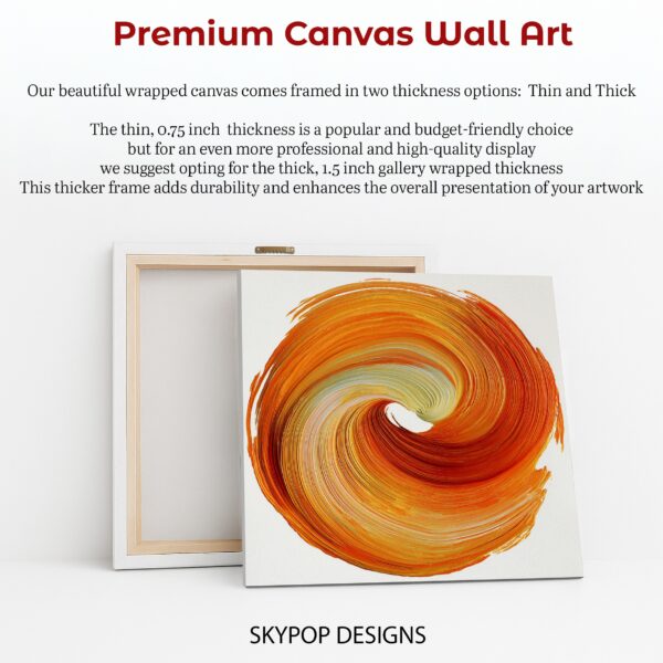 Orange Swirl Art