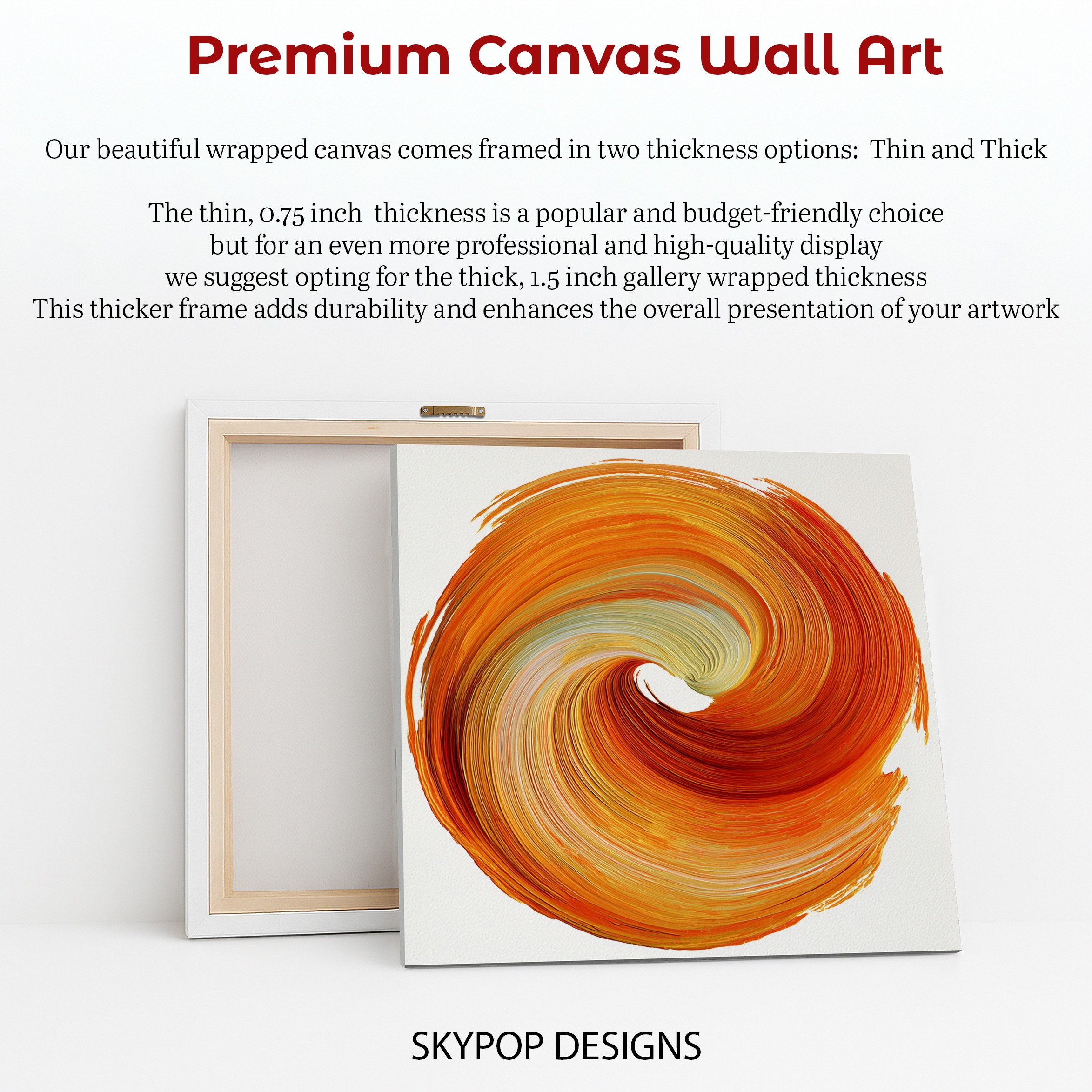 6.jpg Orange Swirl Art