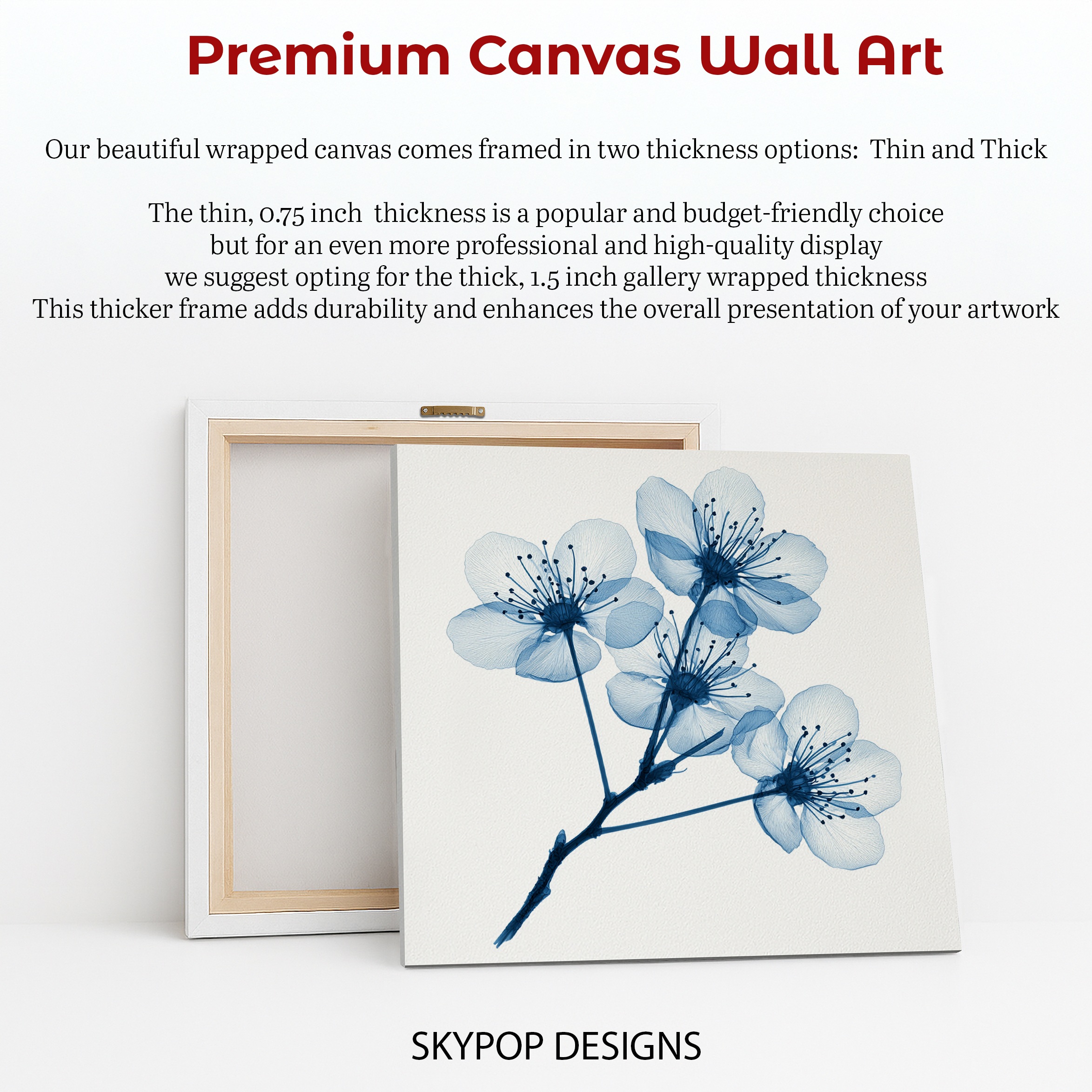 6.jpg Blue Cherry Blossom Art