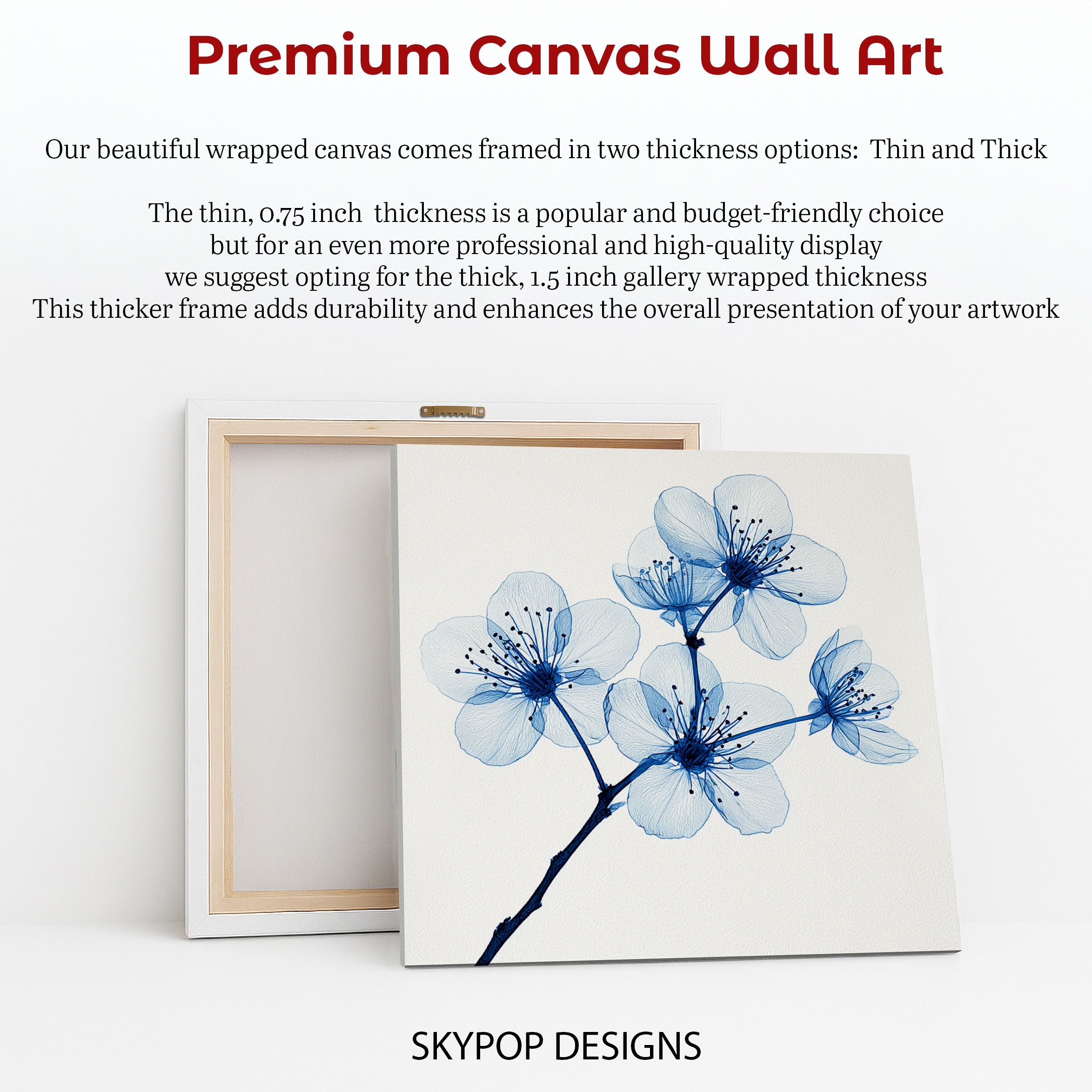 6.jpg Blue Cherry Blossom Art