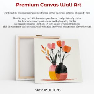 Vibrant Tulip Vase Art