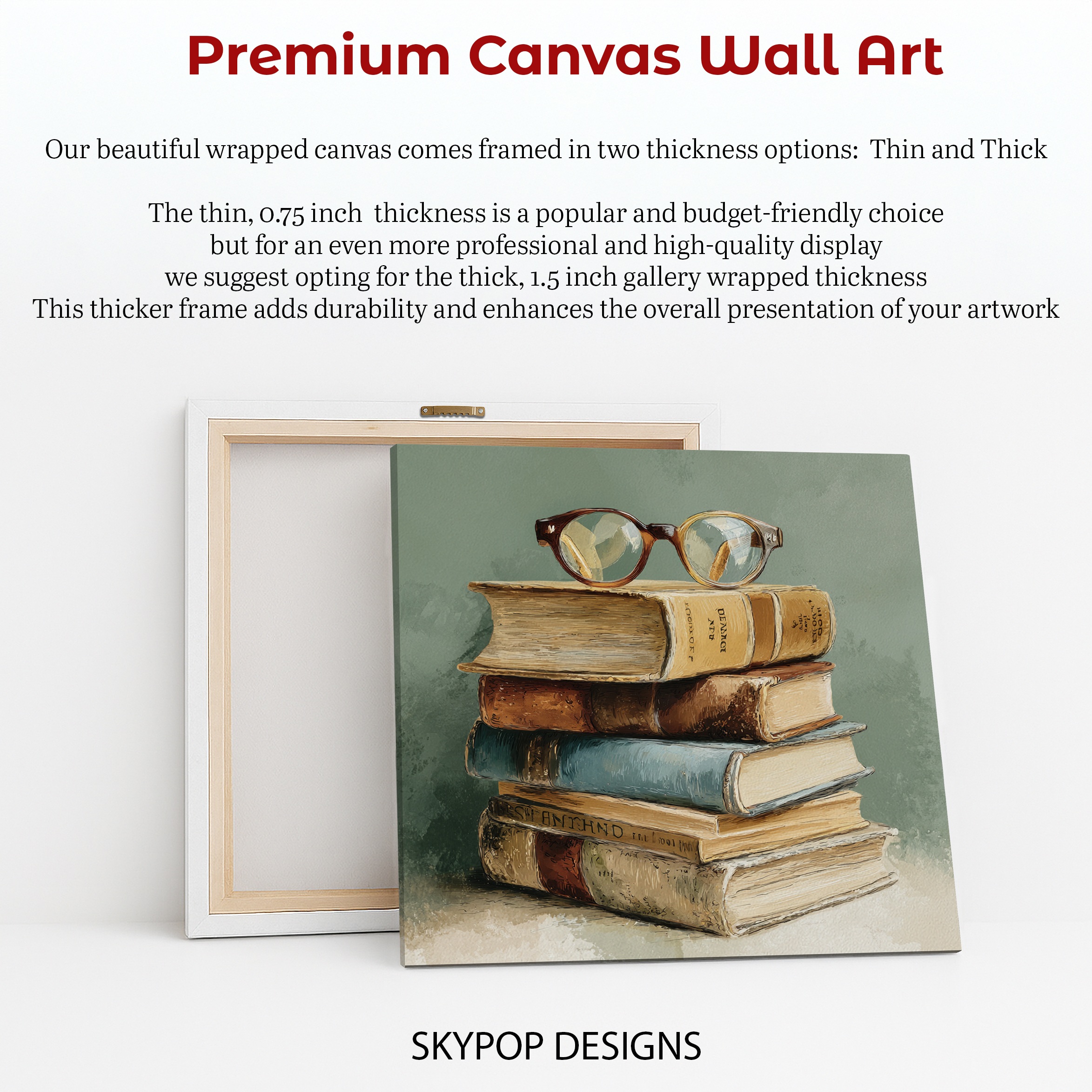 6.jpg Vintage Books and Glasses Art