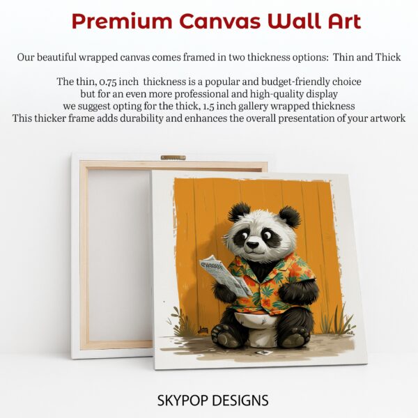 Panda Newspaper Art