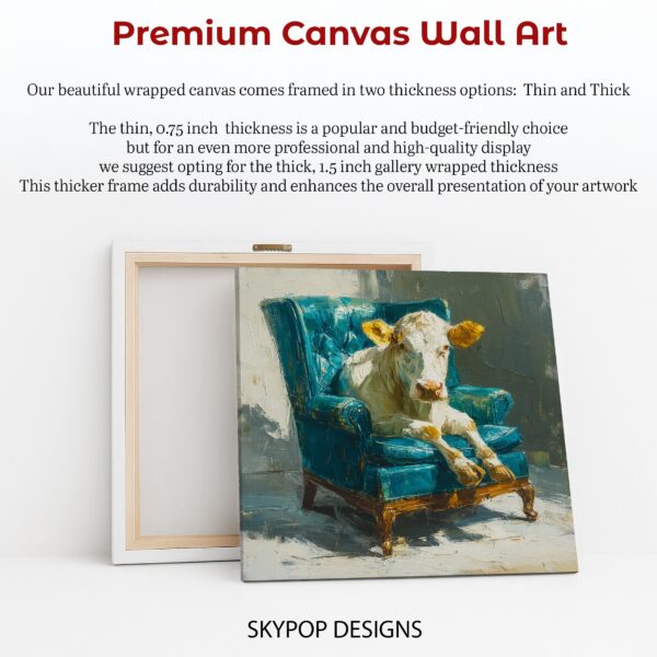 Cow in Armchair Art