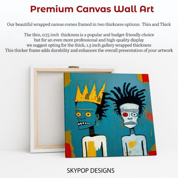 Basquiat Inspired Figures Art