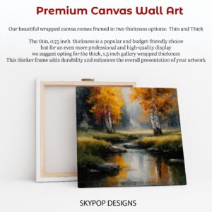Autumn Stream Reflection Art