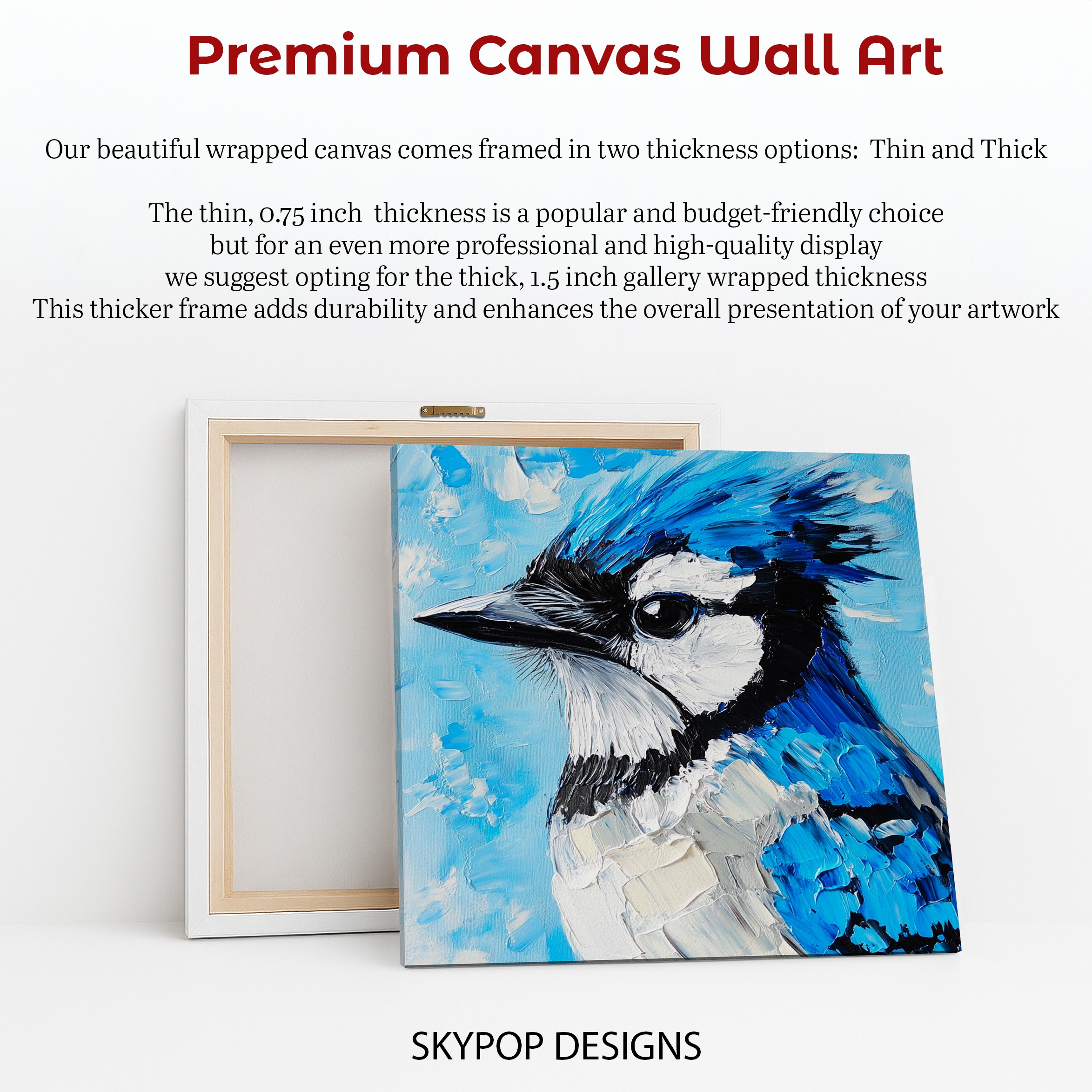 6.jpg Blue Jay Portrait Art