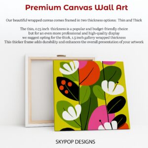 Vibrant Botanical Shapes Art