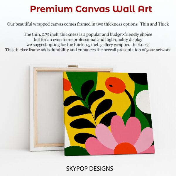 Vibrant Botanical Shapes Art