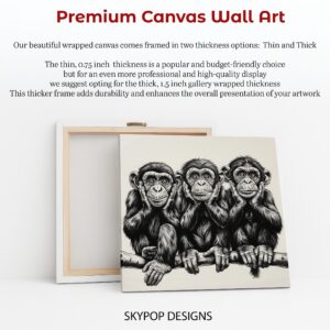 Three Wise Monkeys Art