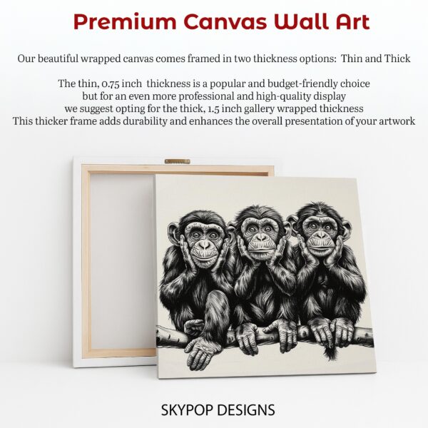 Three Wise Monkeys Art
