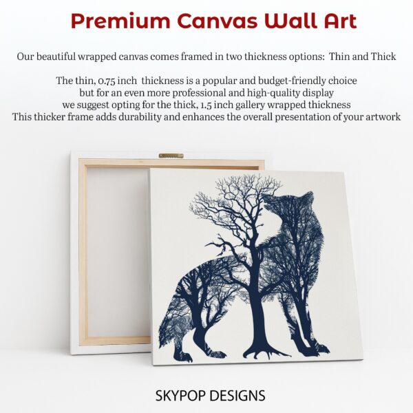 Wolf Tree Silhouette Art