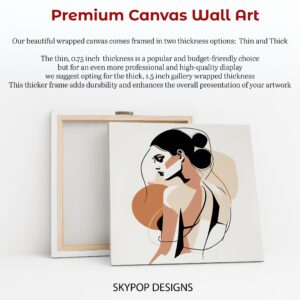 Elegant Profile Line Art