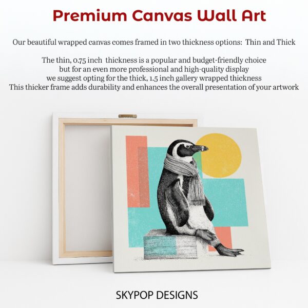 Penguin Scarf Art