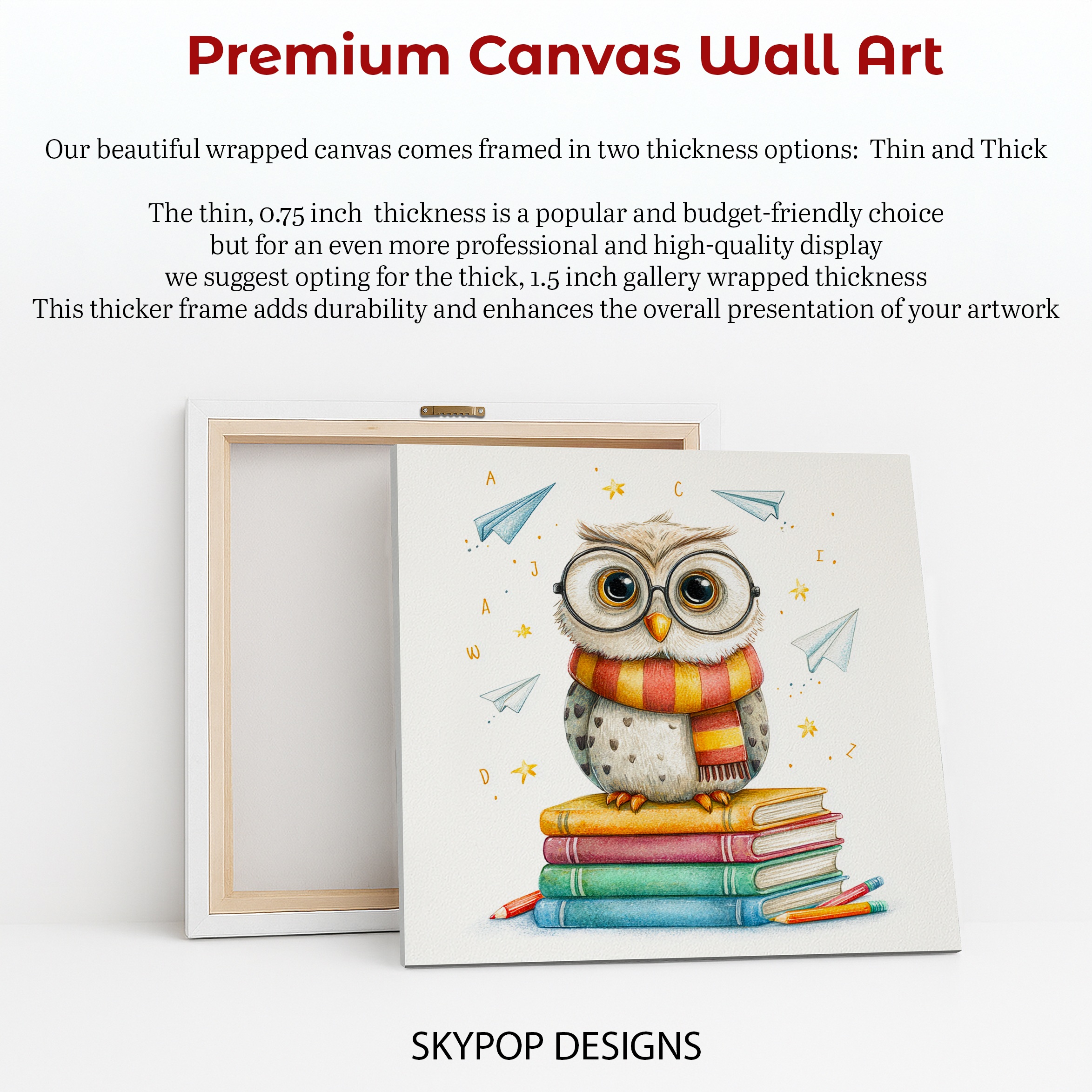 6.jpg Owl Book Stack Art