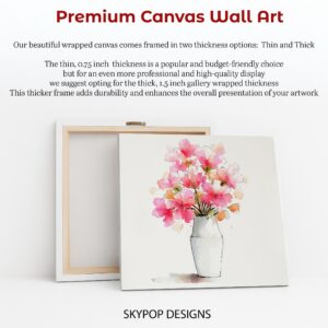 Pink Blossoms Vase Art