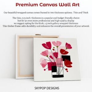 Modern Poppy Bouquet Art