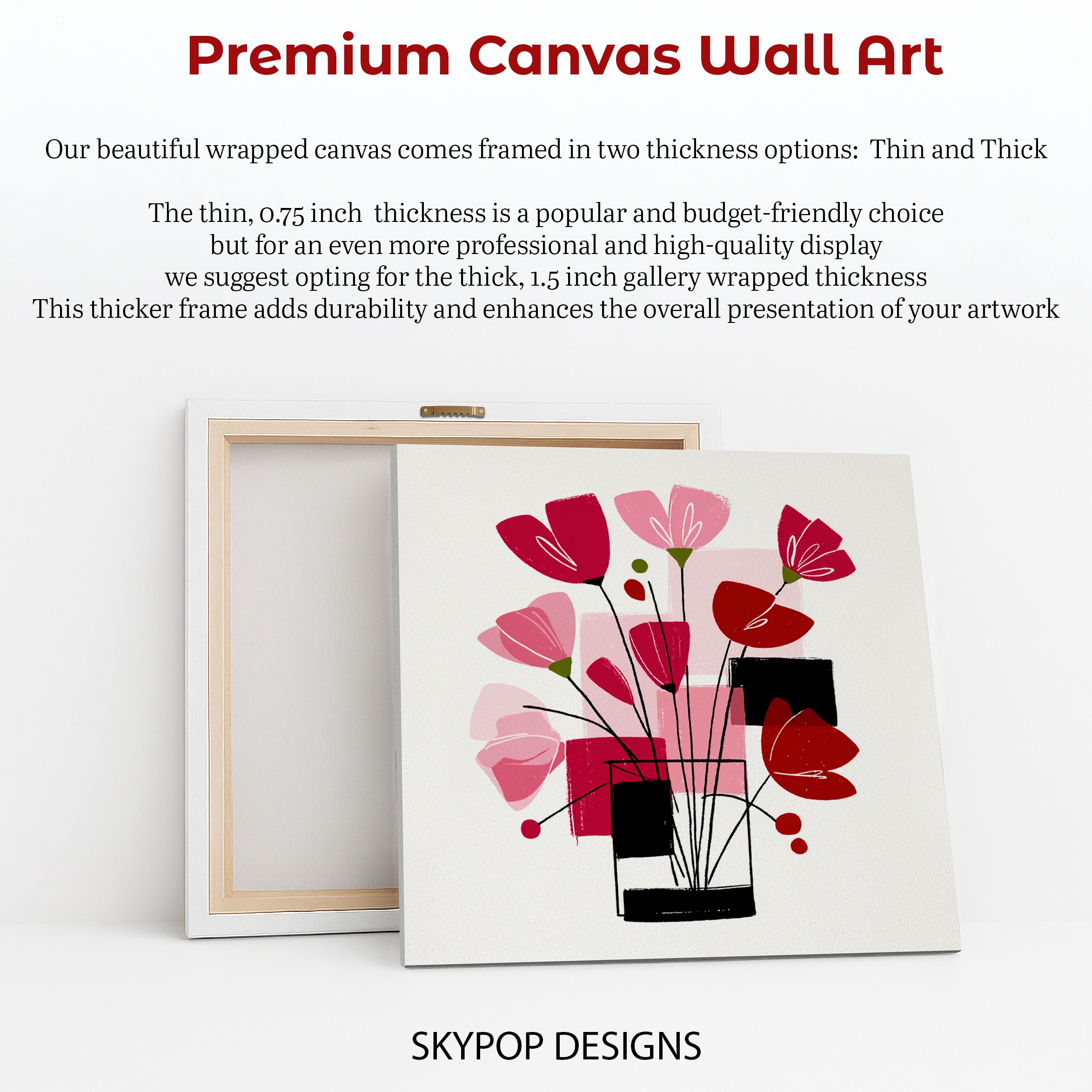 6.jpg Modern Poppy Bouquet Art