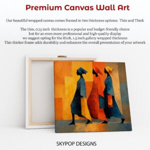 Vibrant Silhouettes Art