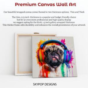 Colorful Pug Art