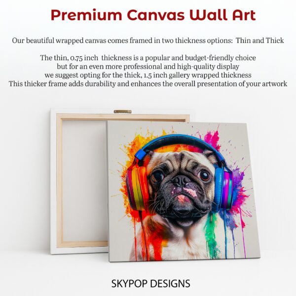 Colorful Pug Art