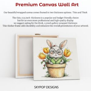 Bunny Flower Pot Art