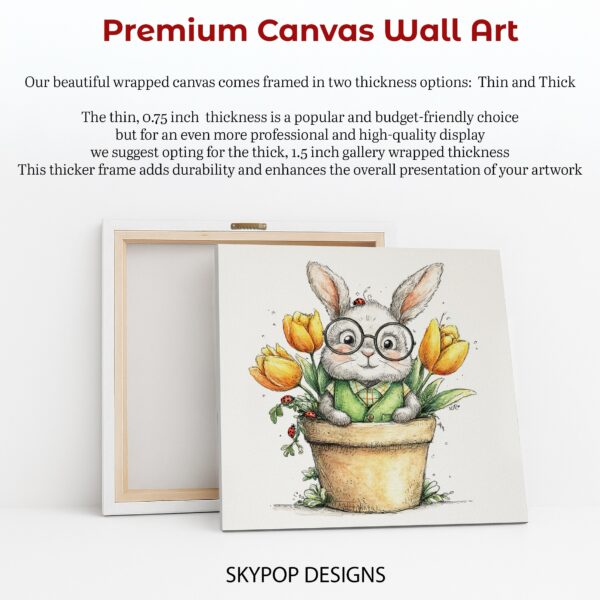 Bunny Flower Pot Art