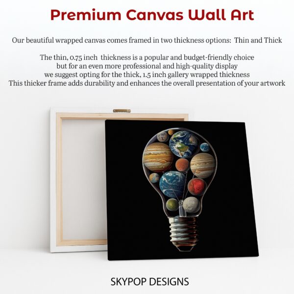 Solar System Lightbulb Art