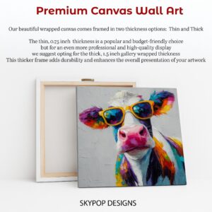 Colorful Cow Art