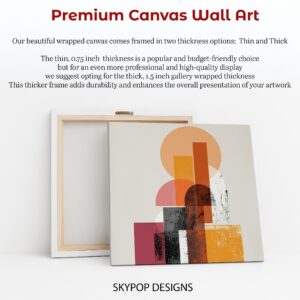 Geometric Sunset Art