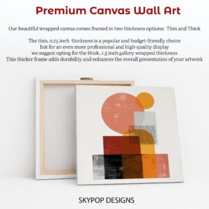Geometric Sunset Art