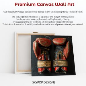 Vintage Boxing Gloves Art