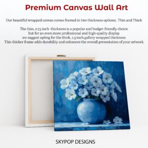 Blue Dogwood Blossoms Art