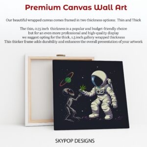 Astronaut Alien Encounter Art