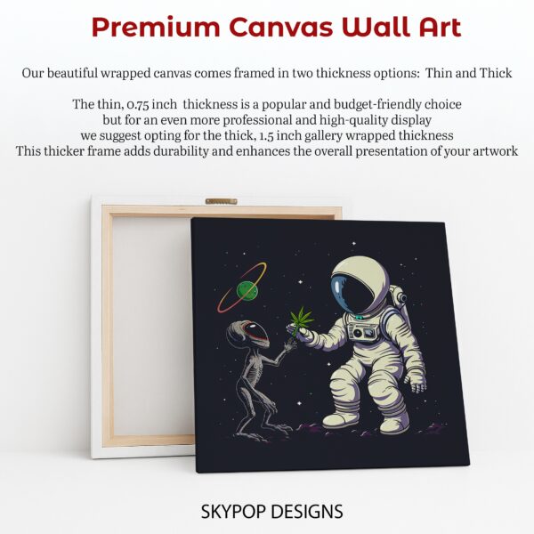 Astronaut Alien Encounter Art