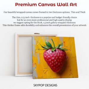 Vibrant Strawberry Art