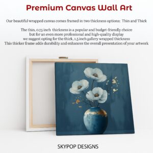 Elegant White Poppy Art